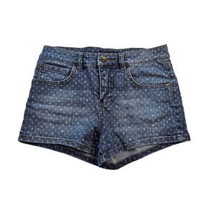 Billabong cheeky half moon denim chambray shorts size 25 beach juniors EUC